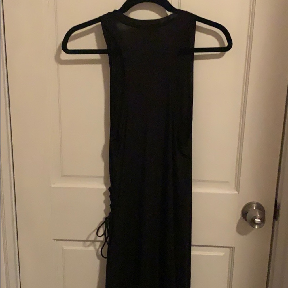 Rag & Bone Black lace up midi dress - Picture 9 of 9